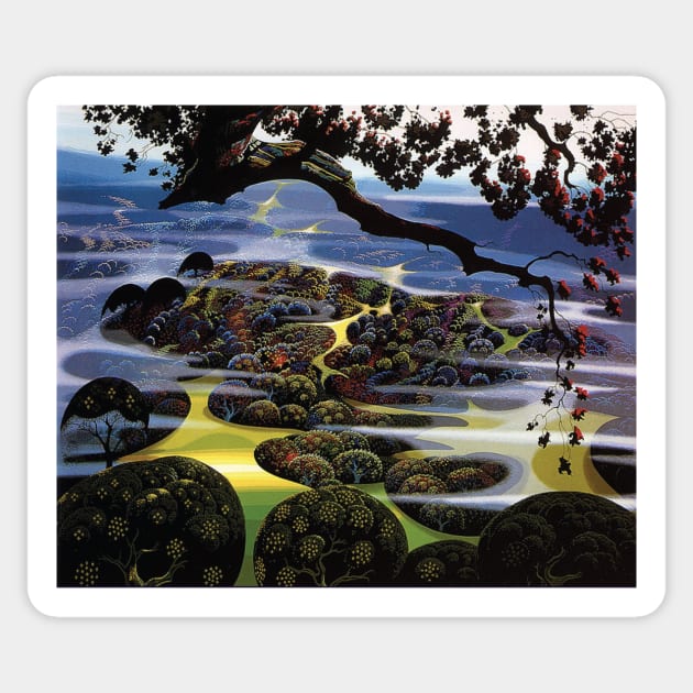 eyvind earle Sticker by QualityArtFirst